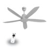Quạt trần Gcool Copter 05 R VN011402503 Ghi Bạc 2 quat tran gcool copter 05 r vn011402503 ghi bac