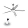 Quạt trần Gcool Copter 05 RL VN011402509 Ghi Bạc 2 quat tran gcool copter 05 rl vn011402509 ghi bac 1