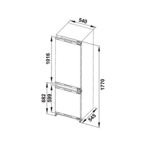 Tủ lạnh âm HF-BI60X Hafele 534.14.080 3 Kich thuoc tu lanh am hf bi60x hafele 534 14 080
