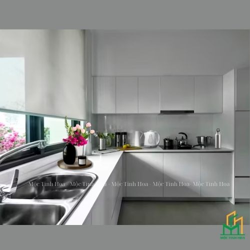 Ảnh mẫu tủ bếp Inox cánh Acrylic CA01 - Tủ bếp chữ L, hiện đại-9 Ảnh mẫu tủ bếp Inox cánh Acrylic CA01 - Tủ bếp chữ L, hiện đại-9