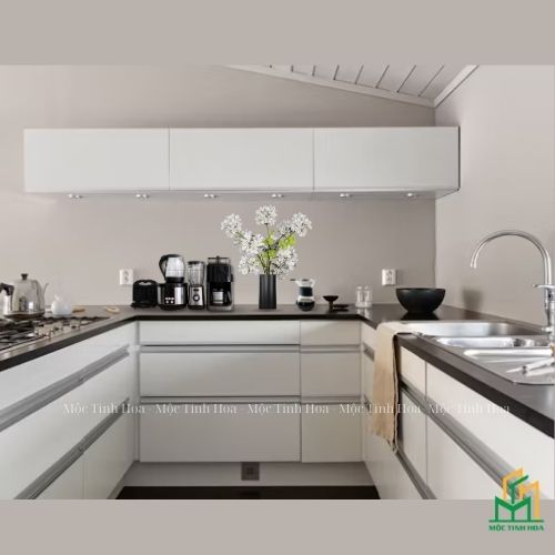 Ảnh mẫu tủ bếp Inox cánh Acrylic CA03 - Tủ bếp chữ U, hiện đại Ảnh mẫu tủ bếp Inox cánh Acrylic CA03 - Tủ bếp chữ U, hiện đại
