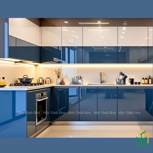 Ảnh mẫu tủ bếp Inox cánh Acrylic CA13 - Tủ bếp chữ L, hiện đại Ảnh mẫu tủ bếp Inox cánh Acrylic CA13 - Tủ bếp chữ L, hiện đại