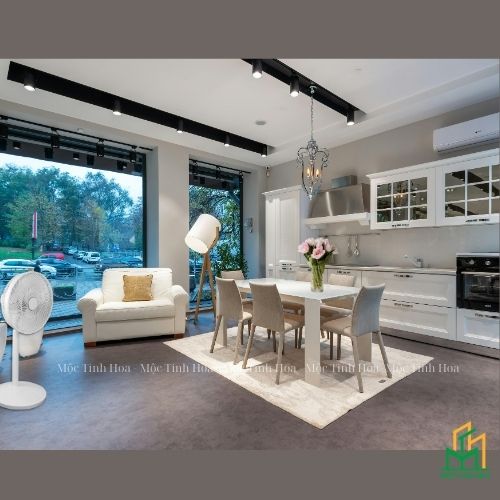 Ảnh mẫu tủ bếp Inox cánh kính cường lực CKCL13 - Tủ bếp chữ I, hiện đại-2 Ảnh mẫu tủ bếp Inox cánh kính cường lực CKCL13 - Tủ bếp chữ I, hiện đại-2
