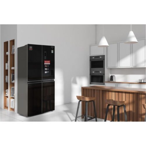 Tủ lạnh 4 cánh 401 lít Sharp SJ-FXP480VG-BK 3 anh tu lanh 4 canh 401 lit sharp sj fxp480vg bk
