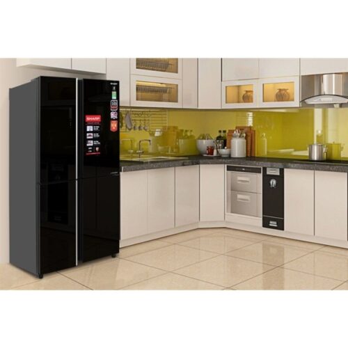 Tủ lạnh 4 cánh 525 lít Sharp SJ-FXP600VG-BK 3 anh tu lanh 4 canh 525 lit sharp sj fxp600vg bk