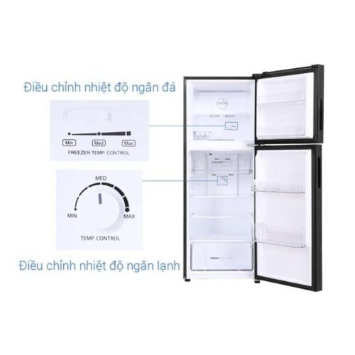 Tủ lạnh Aqua Inverter 211 lít AQR-T238FA(FB) 5 anh tu lanh aqua inverter 211 lit aqr t238fafb