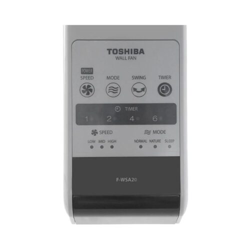 Quạt treo Toshiba F-WSA20(H)VN 4 bang dieu khien quat treo toshiba fwsa20hvn
