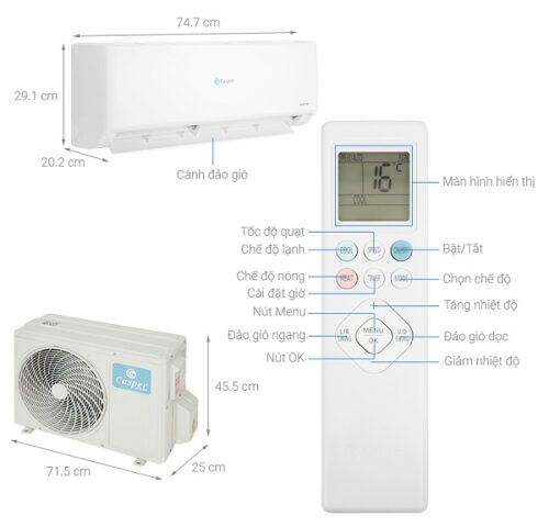 Điều hòa 1 chiều Casper GC09IS35 7 casper gc09is35 5
