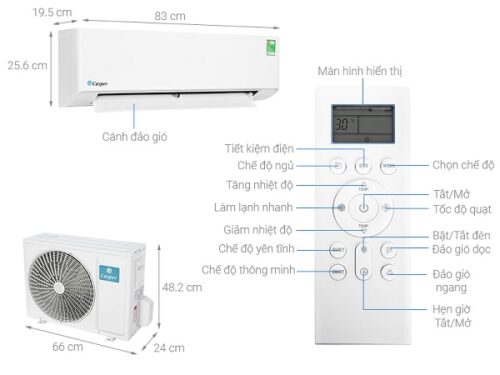 Điều hòa 1 chiều Casper LC09FS33 7 casper lc09fs33 5