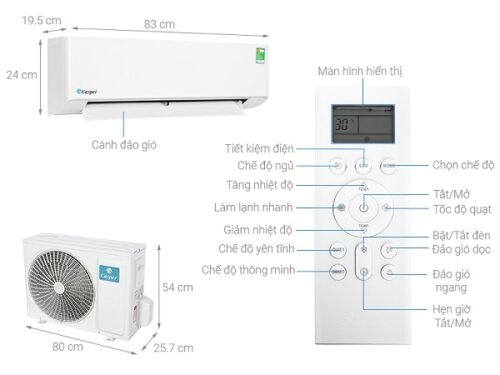 Điều hòa 1 chiều Casper LC12FS33 7 casper lc12fs33 5