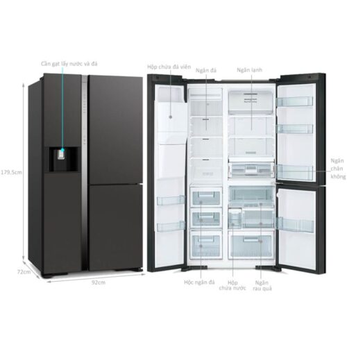 Tủ lạnh 3 cánh side by side 569 lít Hitachi MX800GVGV0 GMG 5 chi tiet tu lanh 3 canh side by side 569 lit hitachi mx800gvgv0 gmg