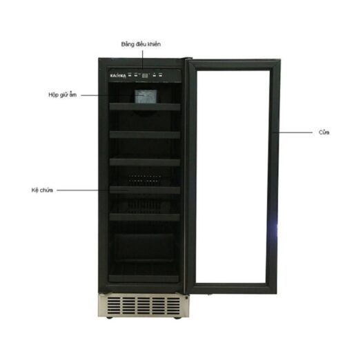 Tủ rượu vang Kadeka KA-24WR 4 chi tiet tu ruou vang kadeka ka 24wr