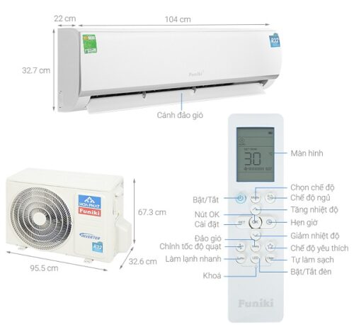 Điều Hòa 1 chiều Funiki HSC24TMU 3 dieu hoa 1 chieu funiki hsc24tmu 4 1