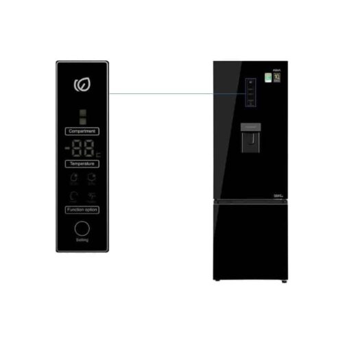 Tủ lạnh 2 cánh ngăn đá dưới Inverter 320 lít Aqua AQR-B379MA(WGB) 4 dieu khien tu lanh aqua aqr b379mawgb