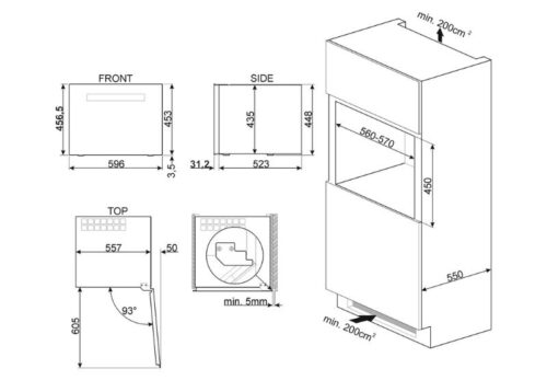Tủ rượu âm Hafele Smeg CVI621RWNR3 535.14.571 3 hafele smeg cvi621rwnr3 535.14.571 3