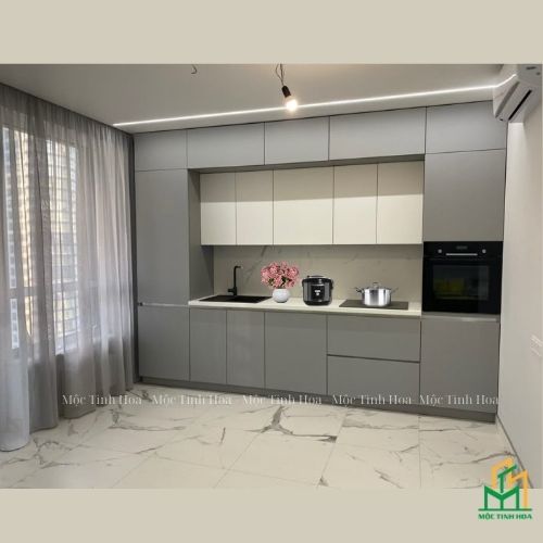 Hình ảnh mẫu tủ bếp nhựa cánh Acrylic TBNA02 - Tủ bếp chữ I, hiện đại Hình ảnh mẫu tủ bếp nhựa cánh Acrylic TBNA02 - Tủ bếp chữ I, hiện đại