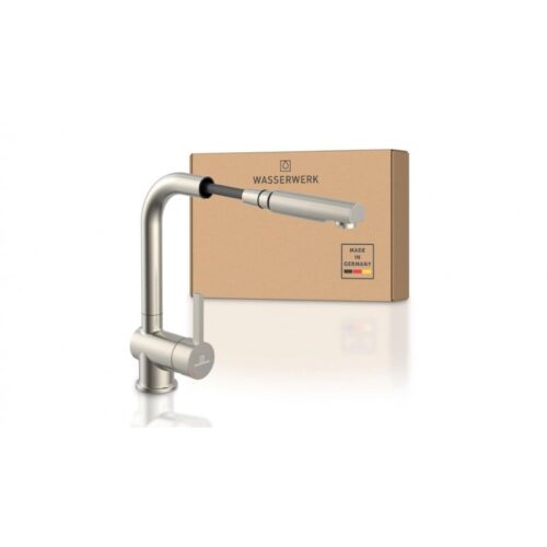 Vòi rửa bát Wasserwerk WK 4 Stainless steel look 700415 6 hop voi rua bat wasserwerk wk 4 stainless steel look 700415