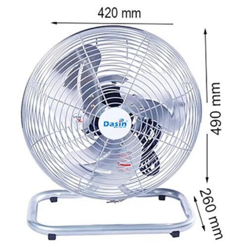 Quạt sàn Dasin KDD-1435 5 kich thuoc quat san dasin kdd1435