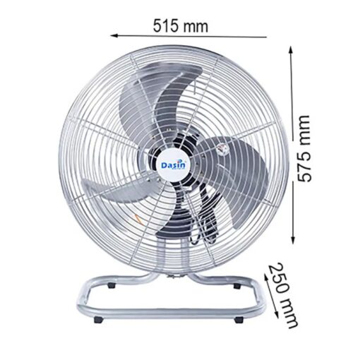 Quạt sàn Dasin KDD-1845 5 kich thuoc quat san dasin kdd1845
