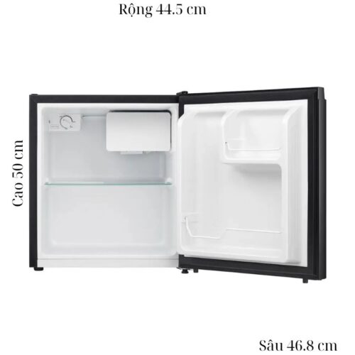 Tủ Lạnh 1 cánh mini 45 Lít Hisense HR05DB 4 kich thuoc tu lanh 1 canh mini 45 lit hisense hr05db