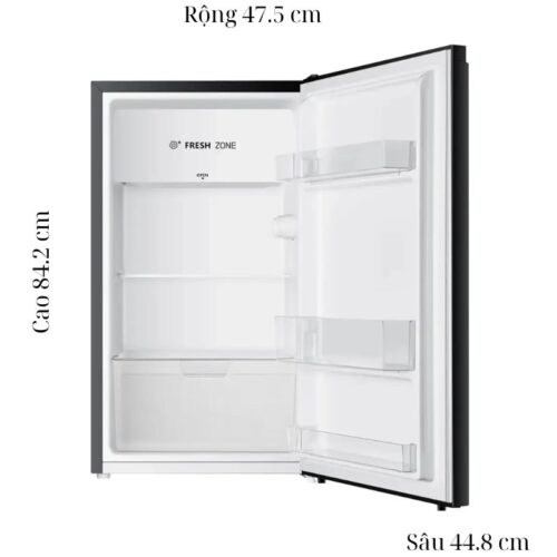 Tủ Lạnh 1 cánh mini 94 Lít Hisense HR09DB 4 kich thuoc tu lanh 1 canh mini 94 lit hisense hr09db