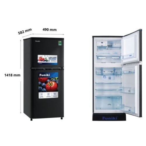 Tủ Lạnh 2 cánh 147 Lít Funiki HR T6147TDG 4 kich thuoc tu lanh 2 canh 147 lit funiki hr t6147tdg