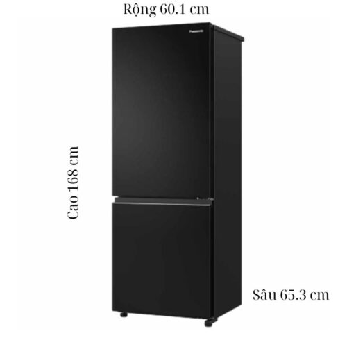 Tủ Lạnh 2 cánh Inverter 300 Lít Panasonic NR-BV331BPKV 5 kich thuoc tu lanh 2 canh inverter 300 lit panasonic nr bv331bpkv