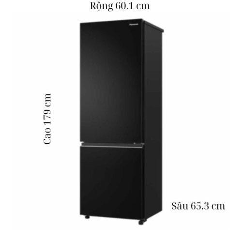 Tủ Lạnh 2 cánh Inverter 325 Lít Panasonic NR-BV361BPKV 5 kich thuoc tu lanh 2 canh inverter 325 lit panasonic nr bv361bpkv 1