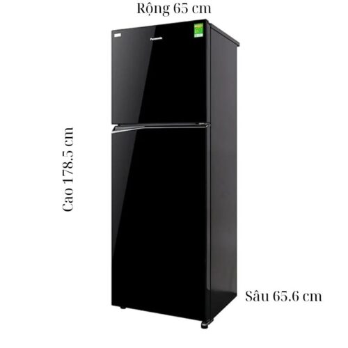 Tủ Lạnh 2 cánh Inverter 366 Lít Panasonic NR-TL381BPKV 4 kich thuoc tu lanh 2 canh inverter 366 lit panasonic nr tl381bpkv