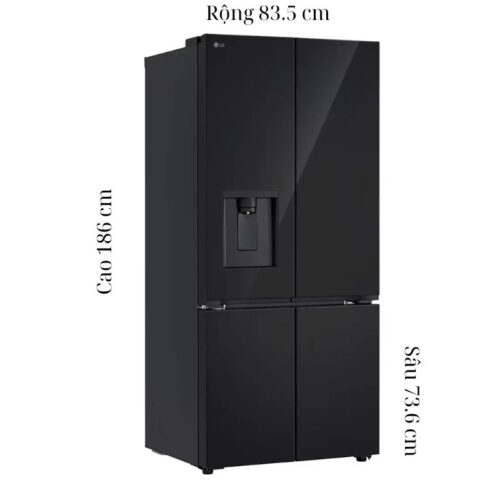 Tủ Lạnh 4 cánh Multi Door Inverter 607 Lít LG LFD61BLGA 5 kich thuoc tu lanh 4 canh multi door inverter 607 lit lg lfd61blga