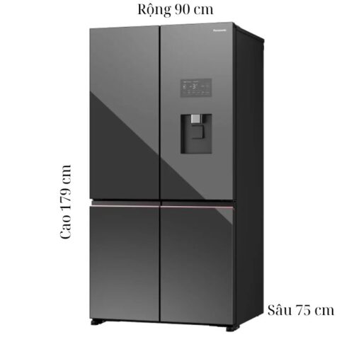 Tủ Lạnh 4 cánh Multi Door Inverter 621 Lít PRIME+ Edition Panasonic NR-XY680YHHV 5 kich thuoc tu lanh 4 canh multi door inverter 621 lit prime edition panasonic nr xy680yhhv