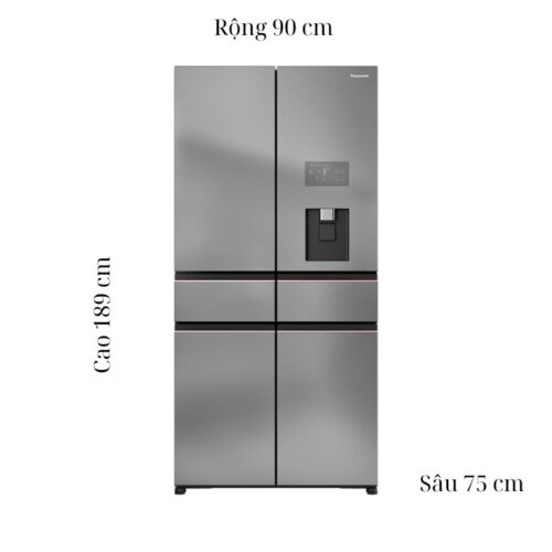 Tủ Lạnh 6 cánh Multi Door Inverter 650 Lít PRIME+ Edition Panasonic NR-WY720ZHHV 5 kich thuoc tu lanh 6 canh multi door inverter 650 lit prime edition panasonic nr wy720zhhv