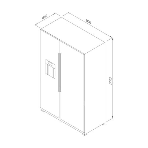 Tủ lạnh Side by Side Malloca MF-547 SIM 3 kich thuoc tu lanh side by side malloca mf 547 sim