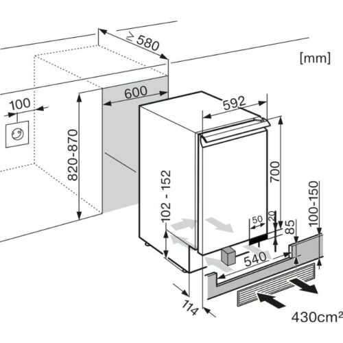 Tủ rượu Miele KWT 6321 UG 4 kich thuoc tu ruou miele kwt 6321 ug