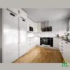 Mẫu tủ bếp Inox cánh Acrylic CA03 - Tủ bếp chữ U, hiện đại 1 Mẫu tủ bếp Inox cánh Acrylic CA03 - Tủ bếp chữ U, hiện đại