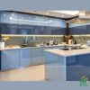 Mẫu tủ bếp Inox cánh Acrylic CA09 - Tủ bếp chữ U, hiện đại 1 Mẫu tủ bếp Inox cánh Acrylic CA09 - Tủ bếp chữ U, hiện đại