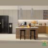 Mẫu tủ bếp Inox cánh Acrylic CA10 - Tủ bếp chữ L, hiện đại 2 Mẫu tủ bếp Inox cánh Acrylic CA10 - Tủ bếp chữ L, hiện đại