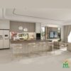Mẫu tủ bếp nhựa cánh Melamine TBNM07 - Tủ bếp chữ i, hiện đại 2 Mẫu tủ bếp nhựa cánh Melamine TBNM07 - Tủ bếp chữ i, hiện đại