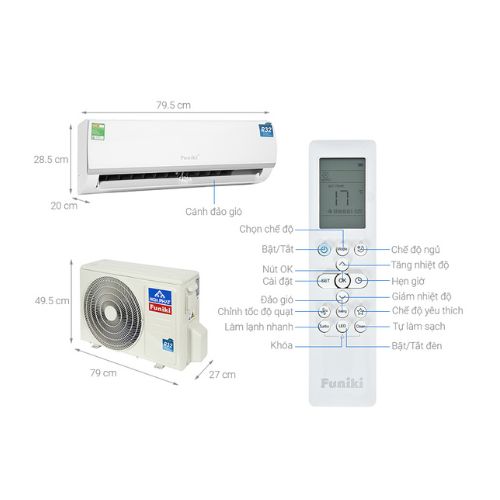 Điều Hòa Funiki HSC12TMU 12 thông số kỹ thuật Điều Hòa Funiki HSC12TMU