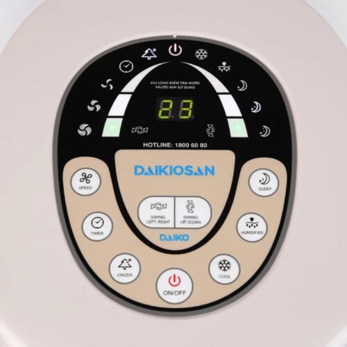 Máy làm mát không khí Daikiosan DKA-02500B 4 nut dieu khien may lam mat khong khi daikiosan dka02500b