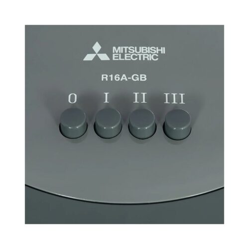 Quạt lửng Mitsubishi R16A-GB CY-GY- Xám đậm 5 nut dieu khien quat lung mitsubishi r16agb cygy xam dam