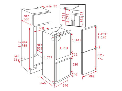 Tủ lạnh TEKA CI3 350 NF GMARK 40634573 3 teka ci3 350 nf gmark 1