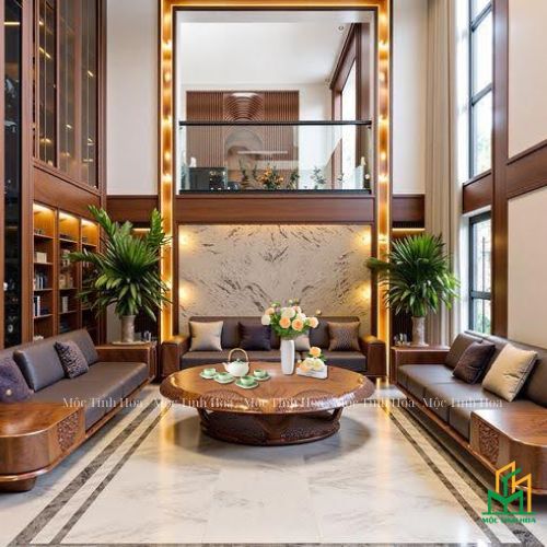 Thiết Kế Phòng Khách 12 phòng khách với gỗ tự nhiên