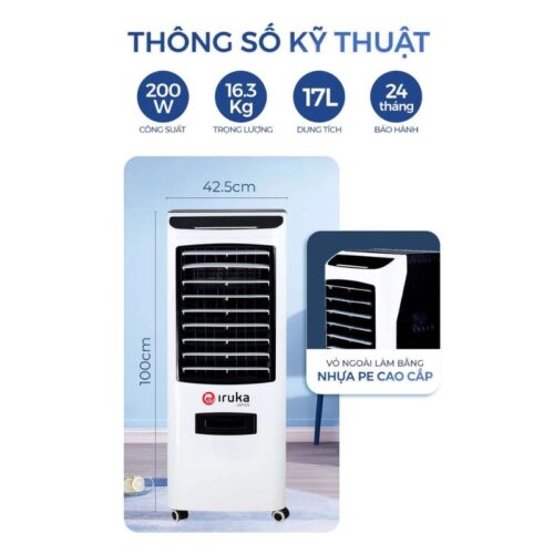 Quạt làm mát không khí Iruka I-99 5 thong so quat lam mat khong khi iruka i99
