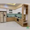 Tủ bếp gỗ An Cường AC03 - Tủ bếp chữ L, hiện đại 2 Tủ bếp gỗ An Cường AC03 - Tủ bếp chữ L, hiện đại
