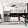 Tủ bếp gỗ An Cường AC09 - Tủ bếp chữ L, hiện đại 2 Tủ bếp gỗ An Cường AC09 - Tủ bếp chữ L, hiện đại