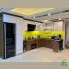 Tủ bếp gỗ An Cường AC10 - Tủ bếp chữ L, hiện đại 2 Tủ bếp gỗ An Cường AC10 - Tủ bếp chữ L, hiện đại