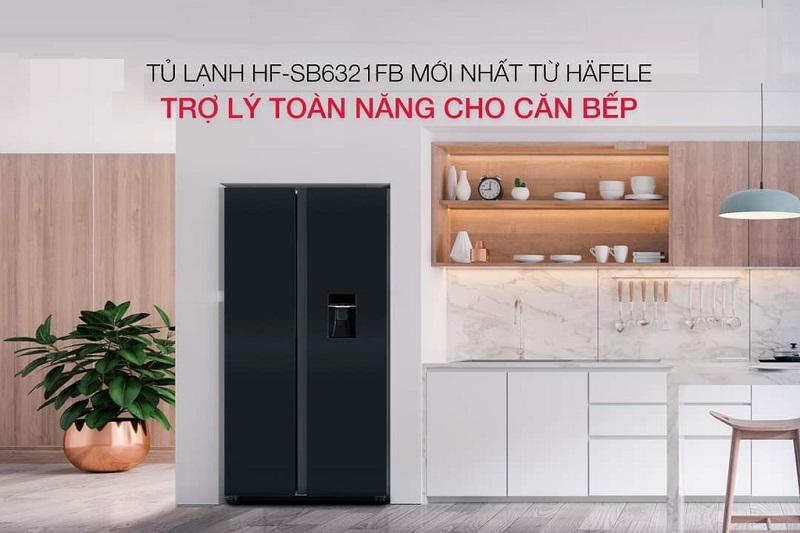 Ảnh tủ lạnh side by side Hafele HF-SB5321FB 534.14.021 Ảnh tủ lạnh side by side Hafele HF-SB5321FB 534.14.021