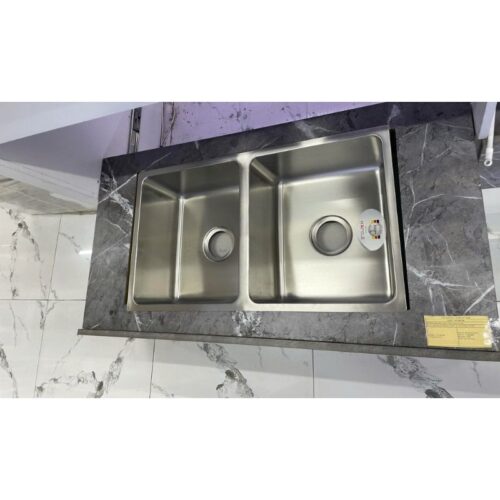 Chậu rửa bát inox 2 hố Hafele 567.24.140 3 hinh anh chau rua bat inox 2 ho hafele 567.24.140