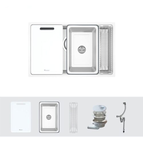 Chậu rửa bát Konox TARI 7648SM 2 Phụ kiện chậu rửa bát Konox TARI 7648SM